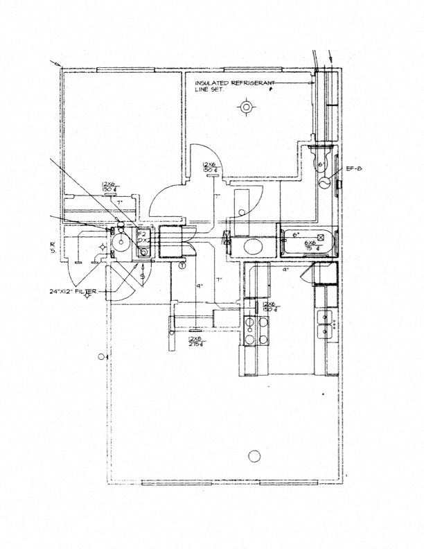 Floor plan for 2 beds, 1 bath, 790 sqft